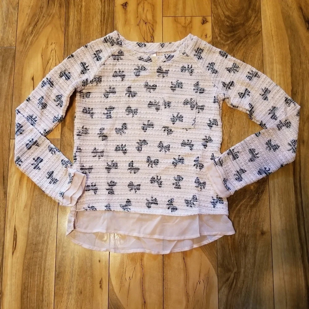 Xhilaration Girls Knit Top L